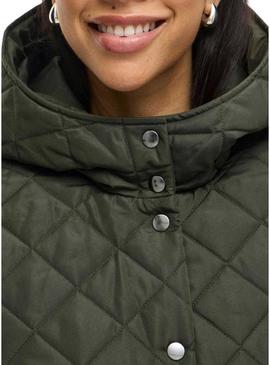 Casaco acolchoado Vila Vitate verde para mulher