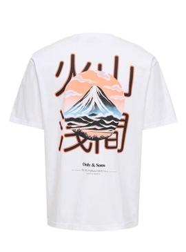 Camiseta Only and Sons Tristan cinza para homem.