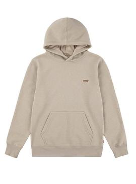 Moletom Levis Mini Batwing bege para criança