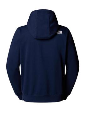 Moletom The North Face Dome Full Zip azul para homem.