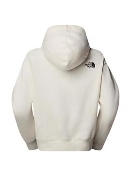 Moletom The North Face Essential Crop branco para mulher.