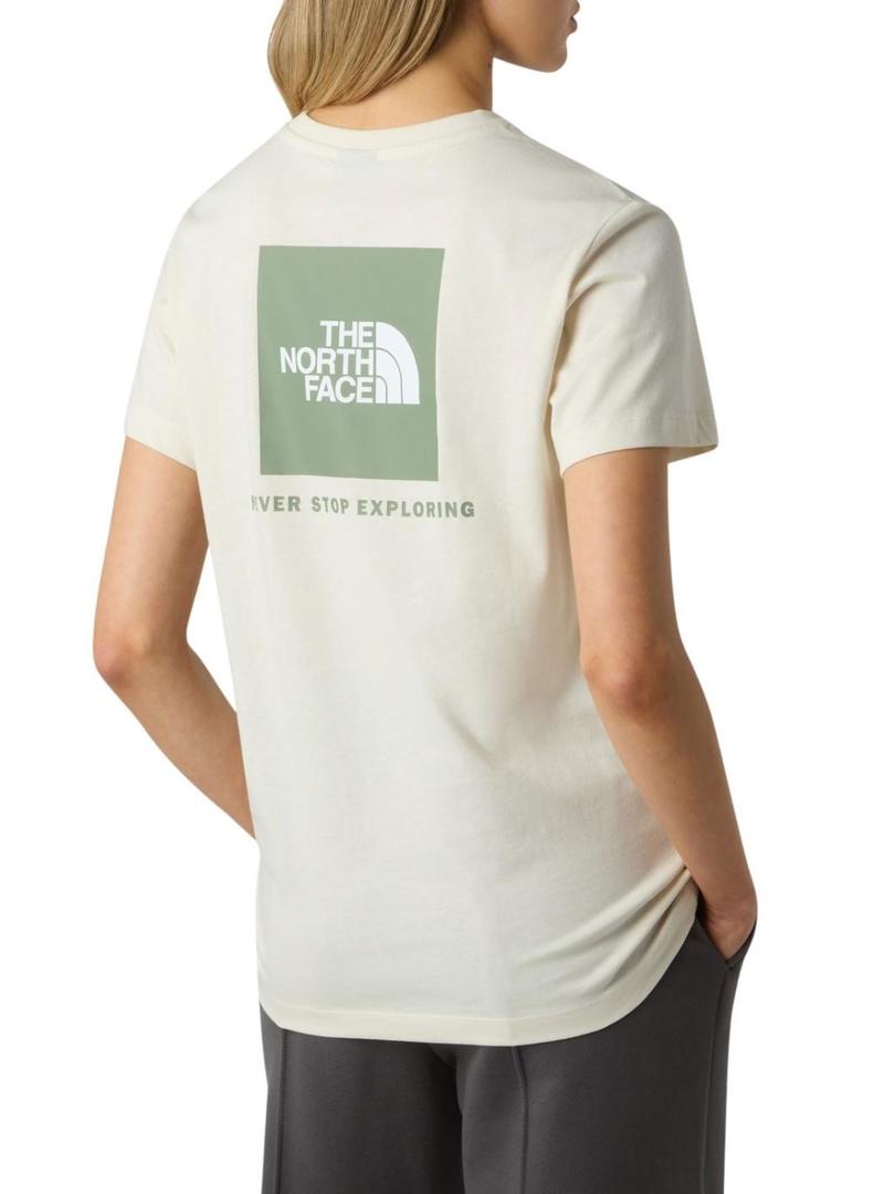 Camiseta The North Face Box bege para mulher