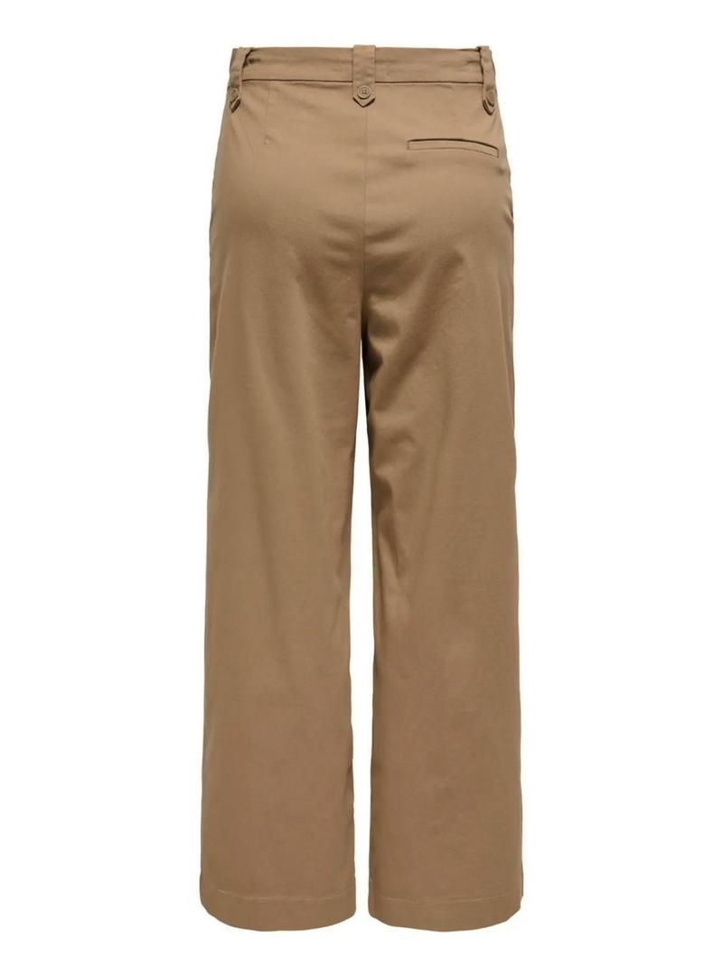 Calça Only Rome bege para mulher.