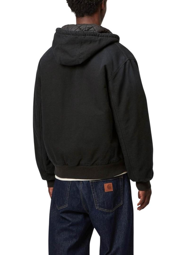 Jaqueta Carhartt Active preta para homem.