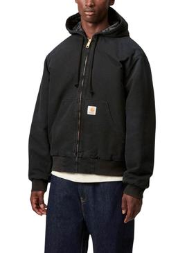 Jaqueta Carhartt Active preta para homem.