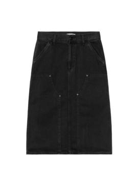 Saia Carhartt Double Knee preta para mulher