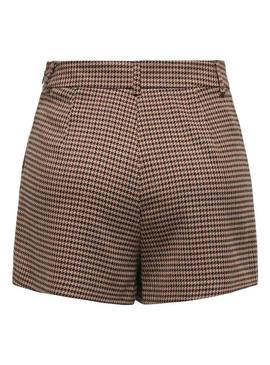Shorts saia Only Lettie marrom para mulher