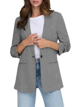 Blazer Only Lettie preto para mulher.