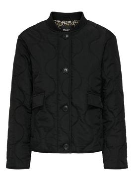 Jaqueta preta Only Salsa para mulher.