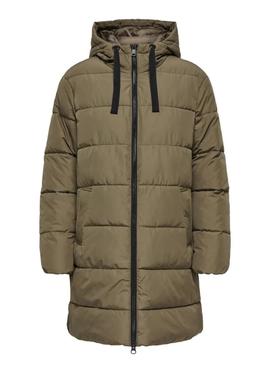 Casaco acolchoado verde Only Clair para mulher