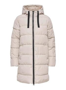 Casaco acolchoado branco Only Clair para mulher