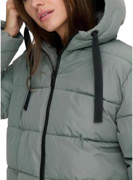 Casaco acolchoado Only Clair azul para mulher