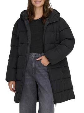 Casaco acolchoado Only Clair preto para mulher