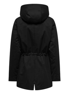 Parka Only Hannover preta para mulher.