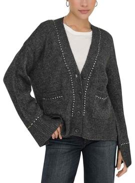 Casaco Only Elsie cinza para mulher