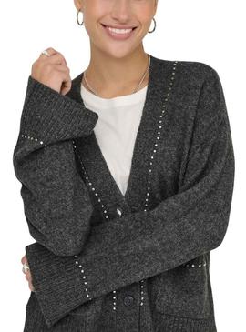 Casaco Only Elsie cinza para mulher