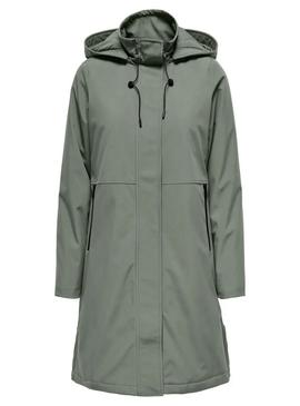 Parka Only Kara verde claro para mulher.