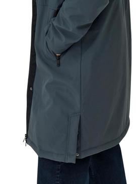 Parka Only Kara em azul petróleo para mulher