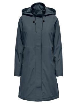 Parka Only Kara em azul petróleo para mulher