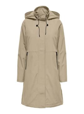 Parka Only Kara bege para mulher
