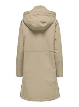 Parka Only Kara bege para mulher