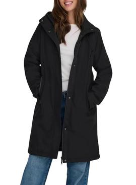 Casaco Parka Only Kara preto para mulher.