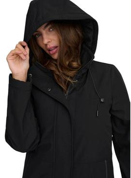 Casaco Parka Only Kara preto para mulher.