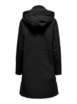Casaco Parka Only Kara preto para mulher.