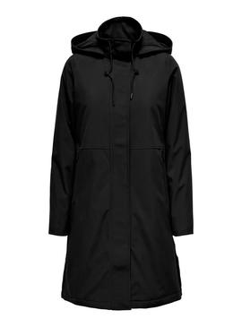 Casaco Parka Only Kara preto para mulher.
