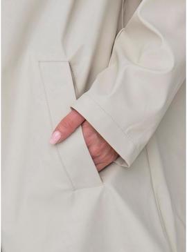 Capa de chuva Only Newellen branco para mulher.