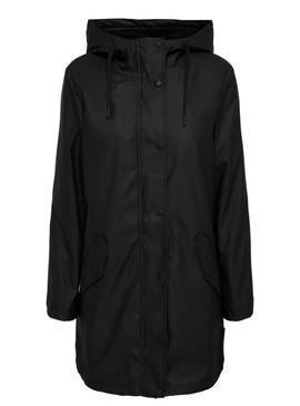 Capa de chuva Only Sally preta para mulher.
