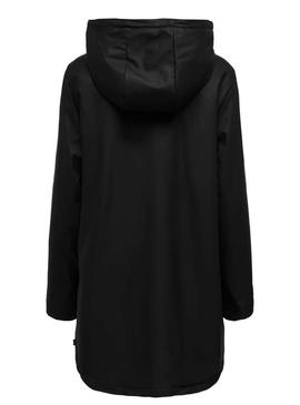 Capa de chuva Only Sally preta para mulher.