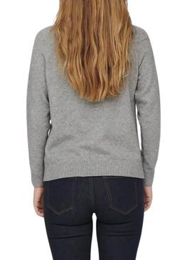 Camisola Only Lesly cinza para mulher
