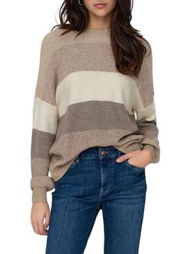 Camisola Only Latia cinza para mulher