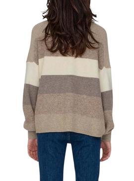 Camisola Only Latia cinza para mulher