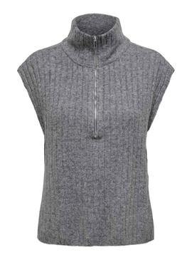 Colete Only Jeanett cinza para mulher