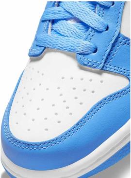 Sapatilhas Nike Dunk Low azul para menino e menina