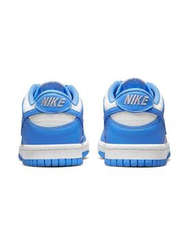 Sapatilhas Nike Dunk Low azul para menino e menina