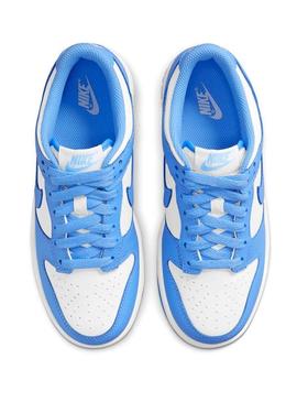 Sapatilhas Nike Dunk Low azul para menino e menina