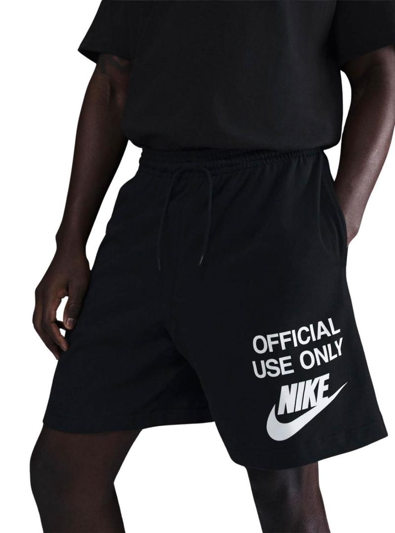Bermuda Nike Club preto para homem