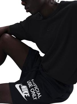 Bermuda Nike Club preto para homem
