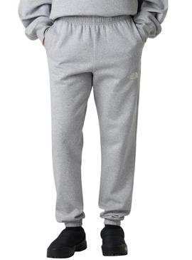 Calça de moletom cinza The North Face para mulher.