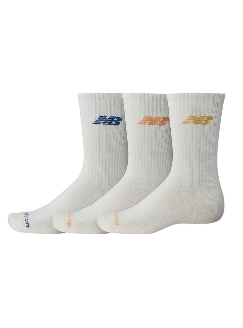 Pack de meias New Balance Everyday multicoloridas.