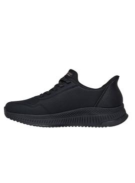 Tênis Skechers Bob Squad preto para mulher.