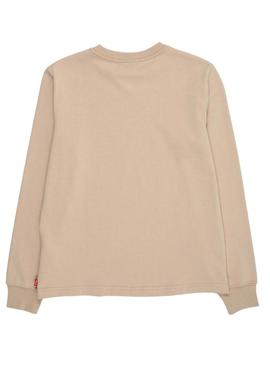 Camiseta Levis Legendary bege para crianças