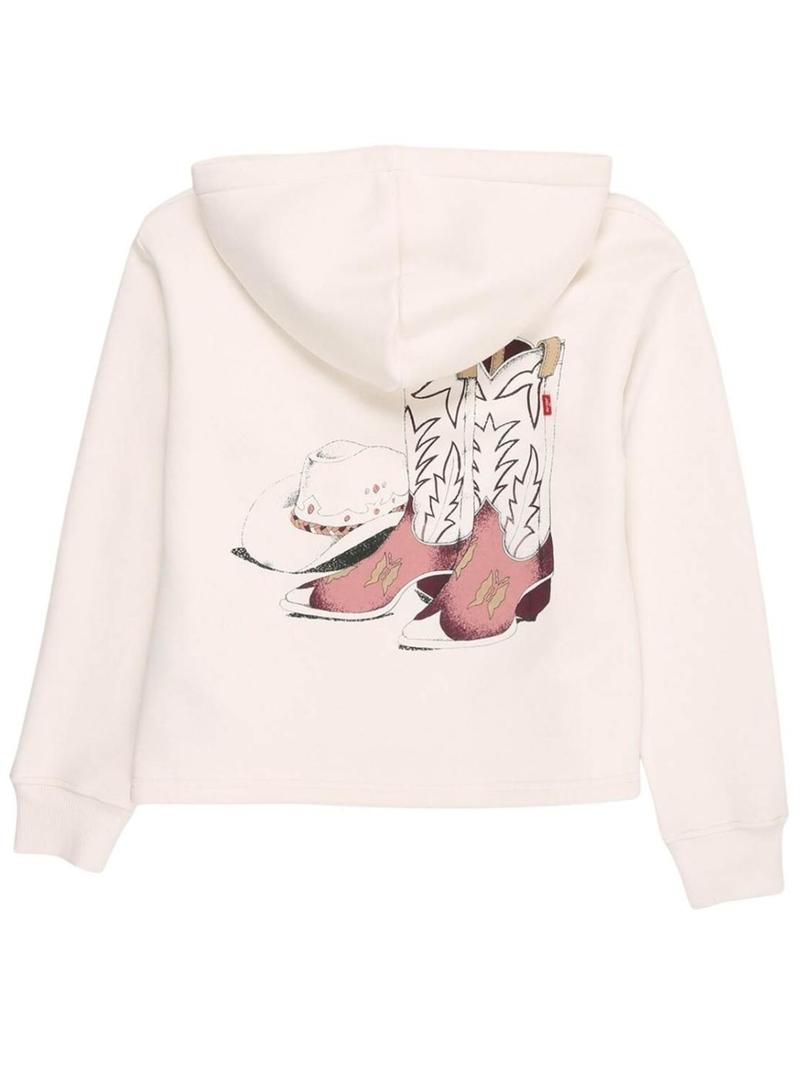 Moletom Levis Western bege para menina
