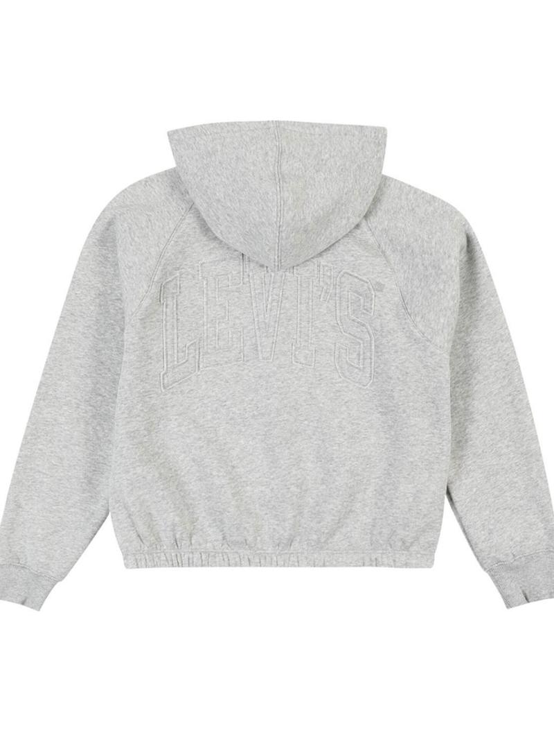 Moletom Levis Meet and Greet cinza para menina