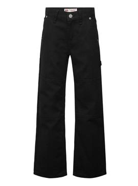 Calça Levis 555 Carpenter preta para criança.
