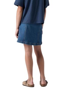 Saia jeans Levi's com botões para menina.