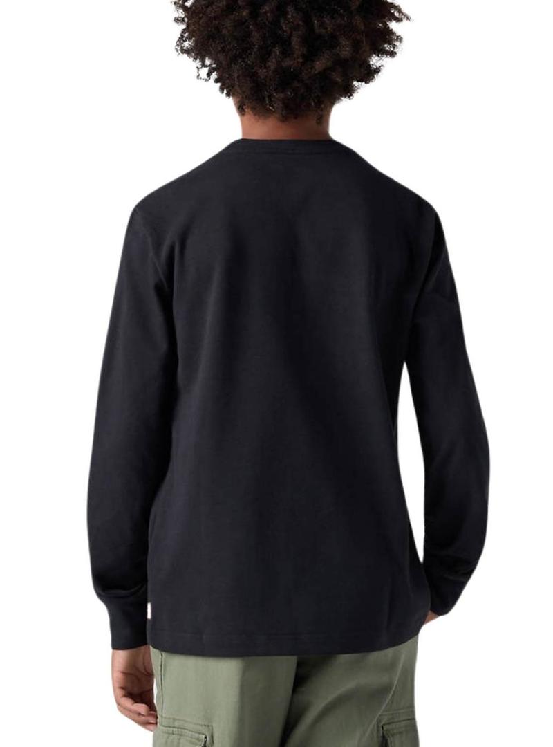 Camiseta Levis Legendary preta para criança.